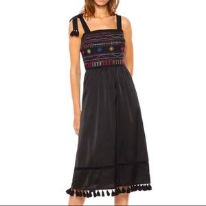 Sam Edelman Cotton Embroidery Maxi Dress, Size 4